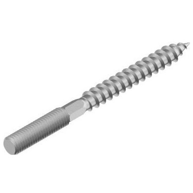 Anchoring screw M6 x 60mm - electro-galvanized