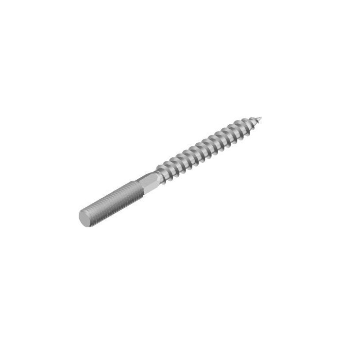 Förankringsskruv M10 x 80mm - Rostfritt stål A2