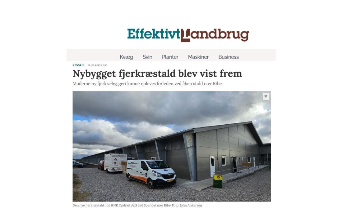 Nybygget fjerkræstald blev fremvist Nybygget fjerkræstald blev fremvist